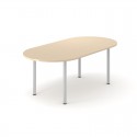 Table de réunion ovale 720x2400x1000mm