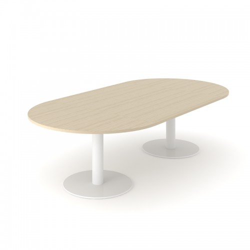 Table de réunion ovale 740x2000x1000mm