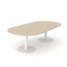 Table de réunion ovale 740x2000x1000mm