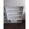 Etagère Sedus blanche 3 étagères et 2 portes 145x120x44