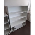 Etagère Sedus blanche 3 étagères et 2 portes 145x120x44