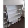 Etagère Sedus blanche 3 étagères et 2 portes 145x120x44